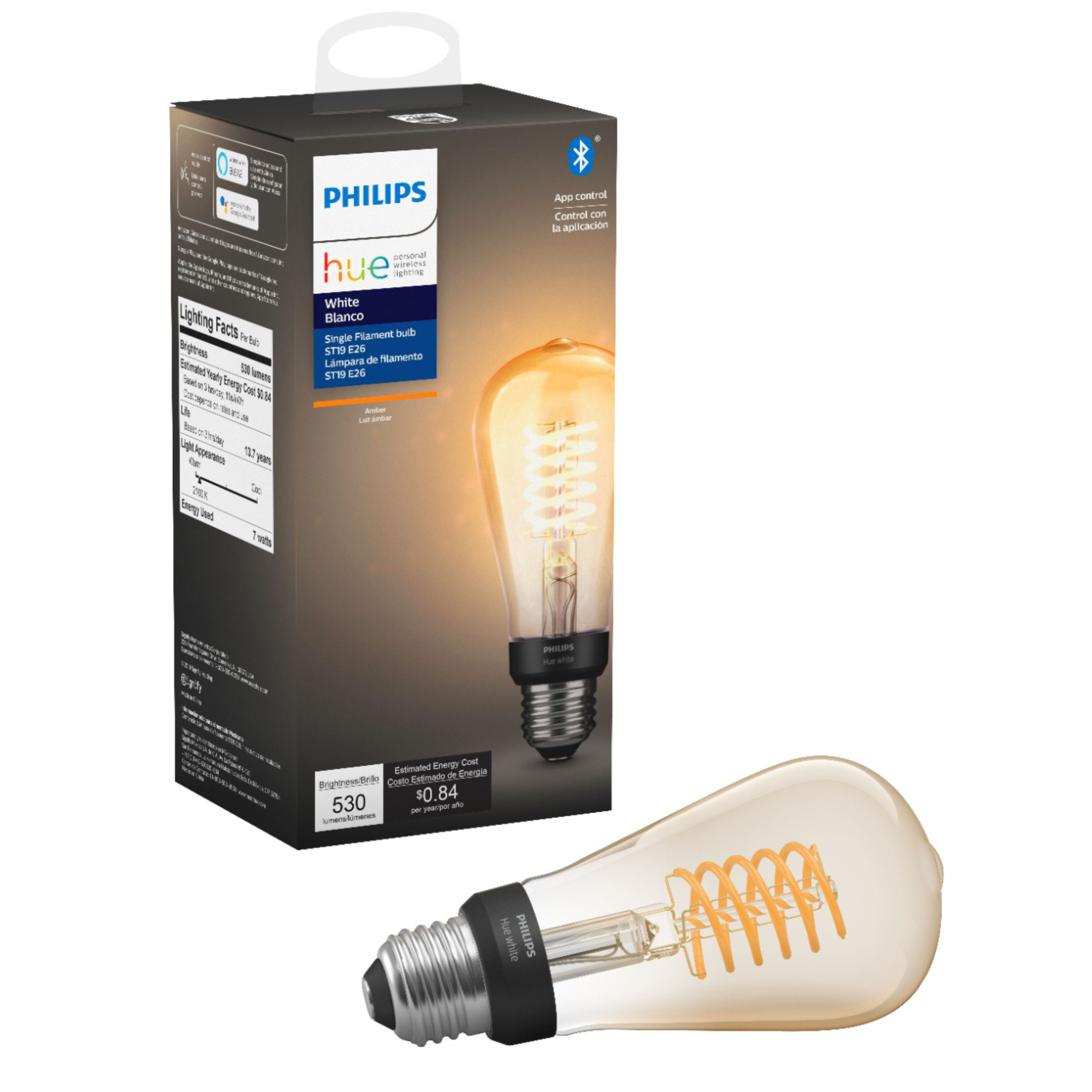 Philips Hue ST19 E26 Filament Edison 1-Pack | NYSEG